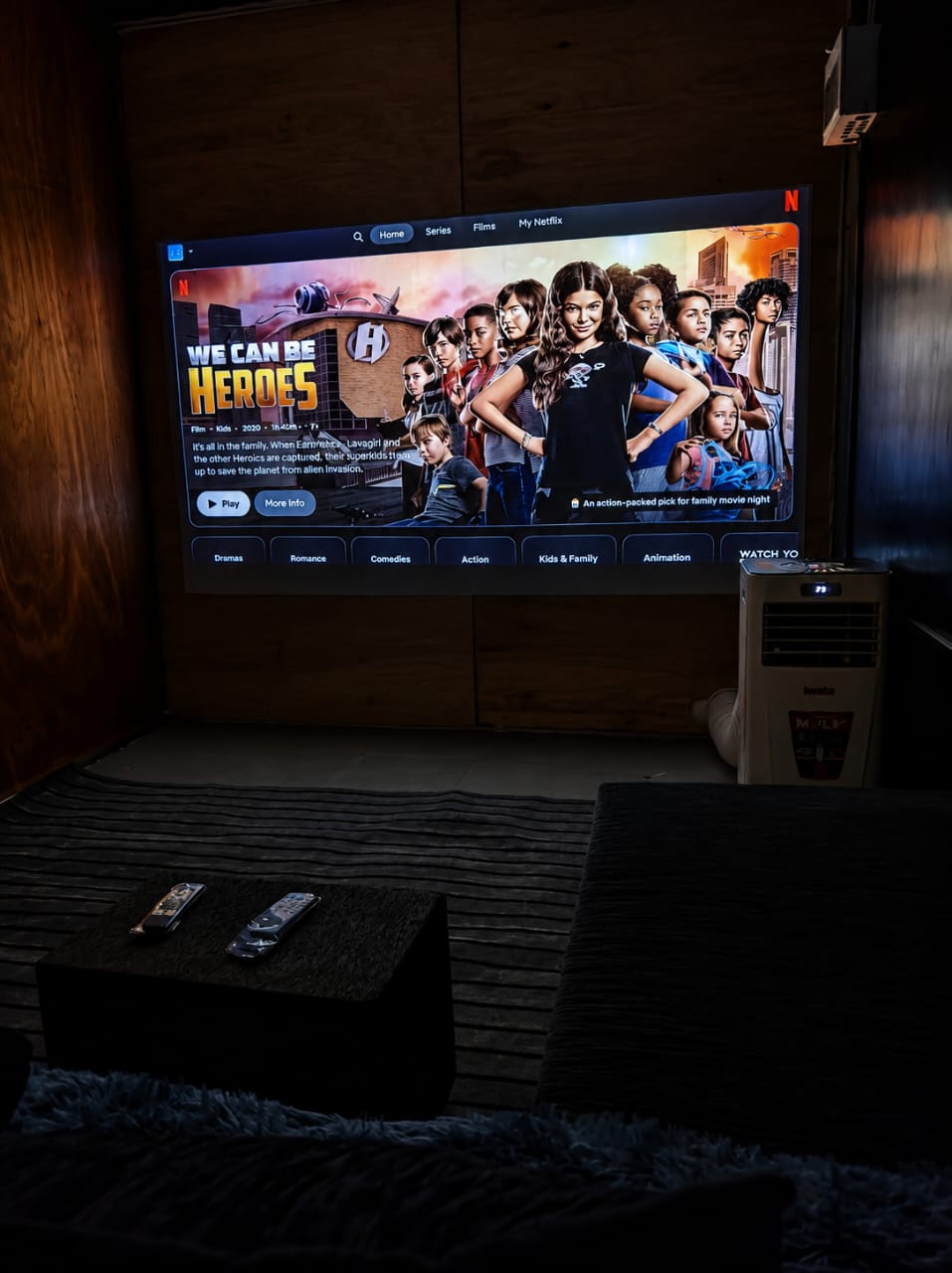 Kandy projector cabin, view 1